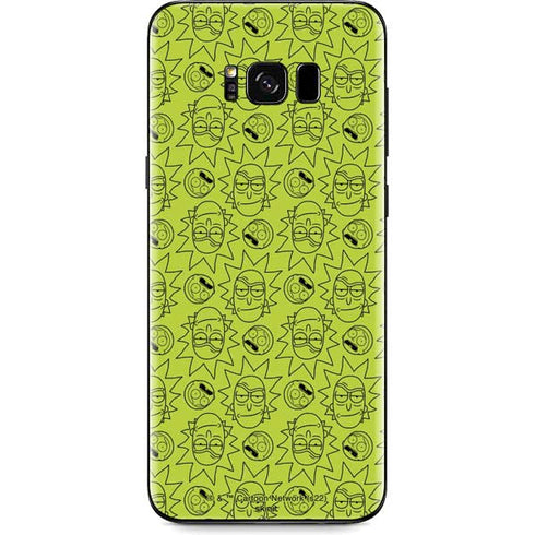 Adult Swim Rick and Morty Rick and Morty All Over Print Galaxy S8 Plus Skin